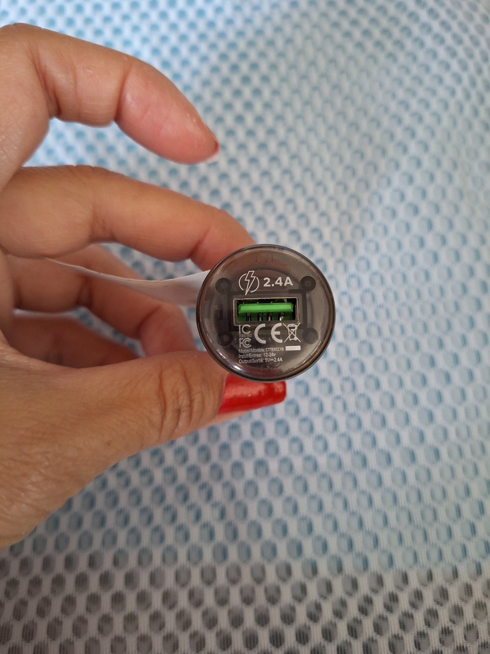 2.4A USB Car Charger with Usb Port New